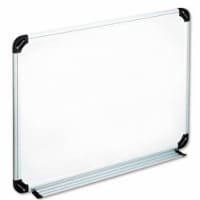 Universal  Magnetic Dry Erase Board  Melamine  24 x 18  White  Aluminum/Plastic Frame