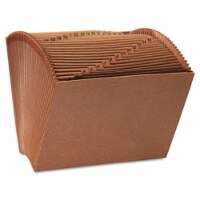 Leather-Like Expanding File- Open Top- 12 x10- 1-31- Letter- Redrope
