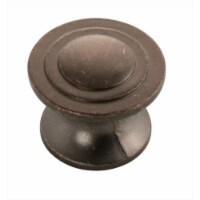1.25 In. Deco Dark Antique Copper Cabinet Knob