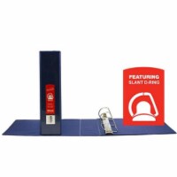 Bazic 2&quot; Blue Slant D-Ring View Binder w/ 2 Pockets Pack of 12
