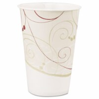 Wax-Coated Paper Cold Cups, 7 oz., Waxed, Symphony