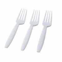 Heavy Styrene Fork, White - Pack of 1000