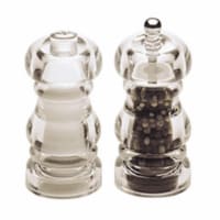 5 Inch - 13cm LaurelAcrylic Pepper Mill Salt Shaker Set Perspective: Main
