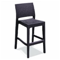 Jamaica Resin Wickerlook Barstool Brown - Pack of 2