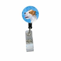 Jack Russell Terrier Retractable Badge Reel Or Id Holder With Clip