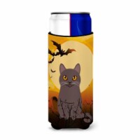 Halloween Chartreux Cat Michelob Ultra Hugger for Slim Cans