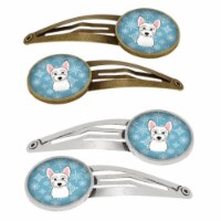 Snowflake Westie Barrettes Hair Clips, Set of 4