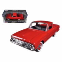 1 by 24 1960 Ford Falcon Ranchero Pickup Diecast Car Model - Red