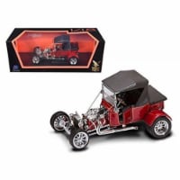 1 by 18 1923 Ford T-Bucket Soft Top Burgundy Diecast Model Car, Red