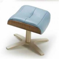 JandM Furniture  Karma Ottoman - Blue