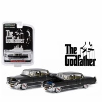 1 by 64 1955 Cadillac Fleetwood Series 60 Special The Godfather 1972 Diecast Model Car - Blac