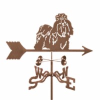 Shih Tzu Dog Weathervane with Garden Mount
