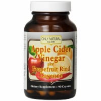 Only Natural Apple Cider Vinger Plus Grapefruit Rind and Cayenne Dietary Supplement Capsules