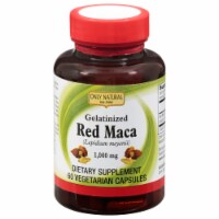 Only Natural Gelatinized Red Maca 1000 mg Dietary Supplement Vegetarian Capsules