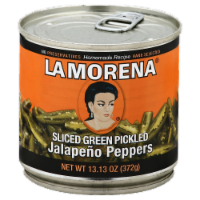 La Morena® Sliced Green Pickled Jalapeno Peppers Perspective: Main
