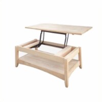 International Concepts Unfinished Bombay Coffee Table with Lift Top