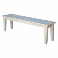 Shaker Style Bench  Unfinished