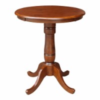 International Concepts 30  Round Top Counter Table in Brown
