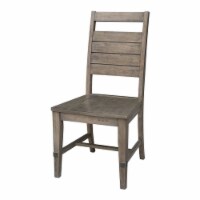 Set of Two Farmhouse Chic Chairs  Brindle Finish