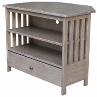 International Concepts 35  Mission Corner TV Stand in Washed Gray
