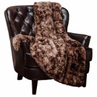 Chanasya Super Soft Fuzzy Faux Fur Throw Blankets - Fluffy Plush (60x70 Inches) Chocolate
