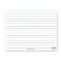 Two-Sided Magnetic Dry Erase Board, Plain/Ruled, 9  x 12