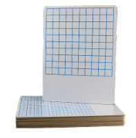 9 x 12 Two Sided Hundreds Grid Dry Erase Board Bulk Class Pack 12