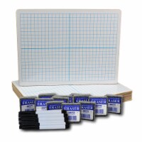 9 x 12 Dry Erase XY Axis/Dry Erase, Two-Sided, with pens and erasers - class pack 12 (bulk)