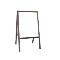 Marquee Easel (Stained hardwood) White Dry Erase/Black Dry Erase