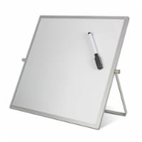 Flipside Products Magnetic Flip Easel 12 x 12 White/Silver Melamine (FLP50005)