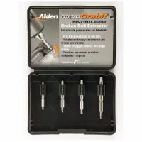 Alden Screw Extractor Set,4pc,HSS,Plastic Case  4507P