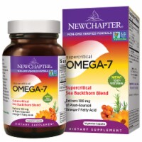 New Chapter Supercritical Omega-7 Sea Buckthorn Blend Dietary Supplement Vegetarian Capsules 100mg
