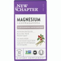New Chapter Magnesium + Ashwagandha 30 Vegan Tabs Perspective: Main