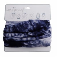 Blue Tie Dye Print Bandeau Perspective: Main