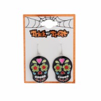 FAF Sugar Skull Earrings - Black Perspective: Main