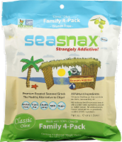 SeaSnax Premium Roasted Seaweed Family 4-Pack