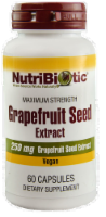 NutriBiotic Grapefruit Seed Extract Vegan Dietary Supplement Capsules 250mg
