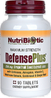 NutriBiotic Defense Plus Grapefruit Seed Extract Dietary Supplement Vegan Tablets 250mg