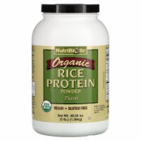 NutriBiotic Organic Rice Protein Powder Plain - 3 lbs (1.36 kg)