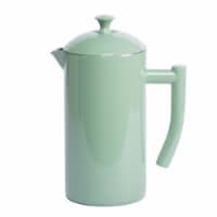 Frieling Double-Walled Stainless Steel French Press Coffee Maker, 34 fl oz, Dilly Bean Green