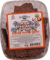 Mauk Family Farms  Raw Flax Seed Crisps   Organic Onion and Cumin
