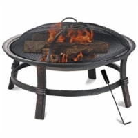 Endless Summer Brushed Copper Wood Burning Outdoor Fire Pit