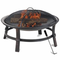 Endless Summer Brushed Copper Wood Burning Outdoor Fire Pit