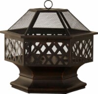 Fire Island Lattice Design Wood Burning Outdoor Fire Pit