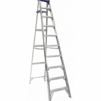 Louisville Stepladder,Aluminum,10 ft. H,250 lb Cap.  AS2110
