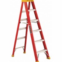 Louisville Stepladder,Fg,6 ft.,300 lb.  L-3016-06