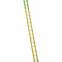 Louisville Manhole Ladder, Fiberglass, 16ft  FE8916