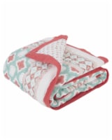 Teal, Pink & White