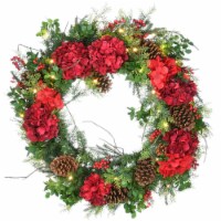 30 Decorated Vienna Waltz Wreath with LED Lights