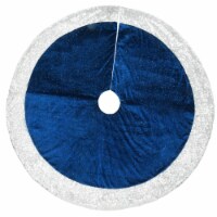 48 Arctic Lights Collection Navy and Silver Tree Skirt
